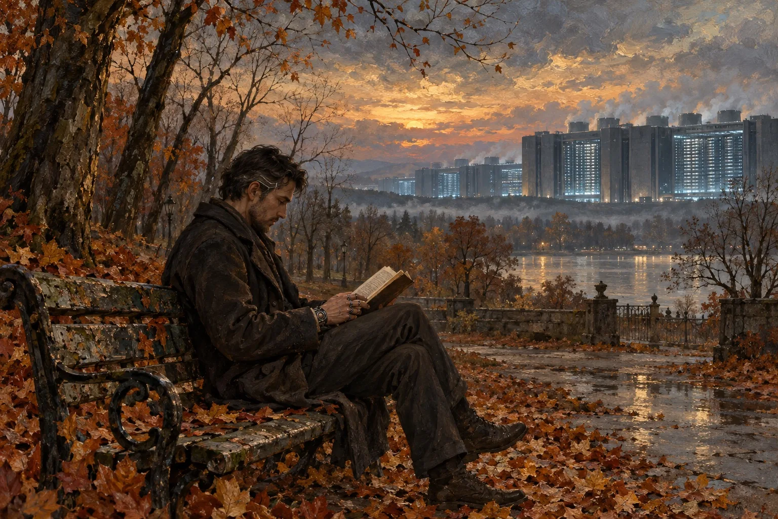 A quiet autumn evening beside the data centers